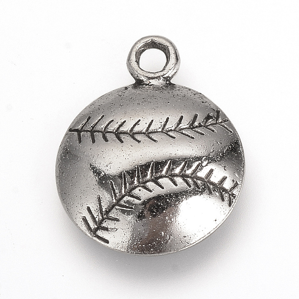 PandaHall Tibetan Style Alloy Pendants, Baseball, Cadmium Free & Lead Free, Antique Silver, 18x14x3mm, Hole: 2mm, about 1000pcs/1000g Alloy...
PandaHall Tibetan Style Alloy Pendants, Baseball, Cadmium Free & Lead Free, Antique Silver, 18x14x3mm, Hole: 2mm, about 1000pcs/1000g Alloy...