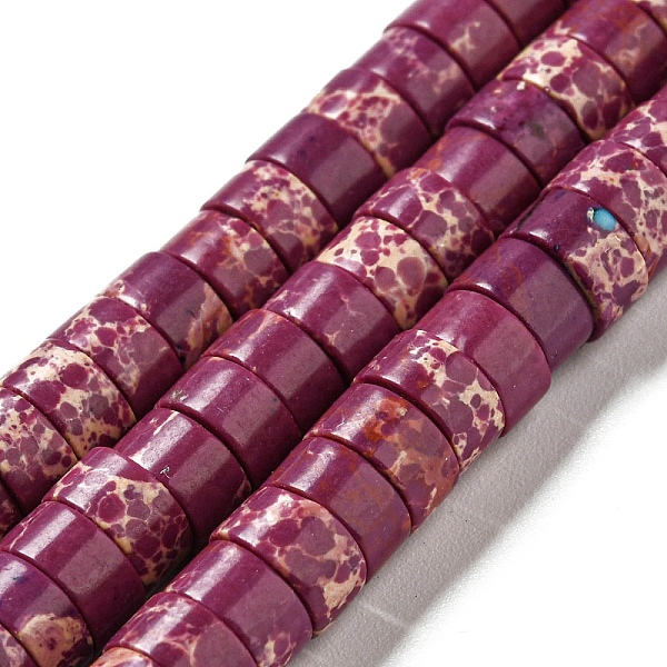 PandaHall Synthetic Imperial Jasper Dyed Beads Strands, Disc, Heishi Beads, Medium Violet Red, 6~6.5x3~3.5mm, Hole: 1.2mm, about...
PandaHall Synthetic Imperial Jasper Dyed Beads Strands, Disc, Heishi Beads, Medium Violet Red, 6~6.5x3~3.5mm, Hole: 1.2mm, about...