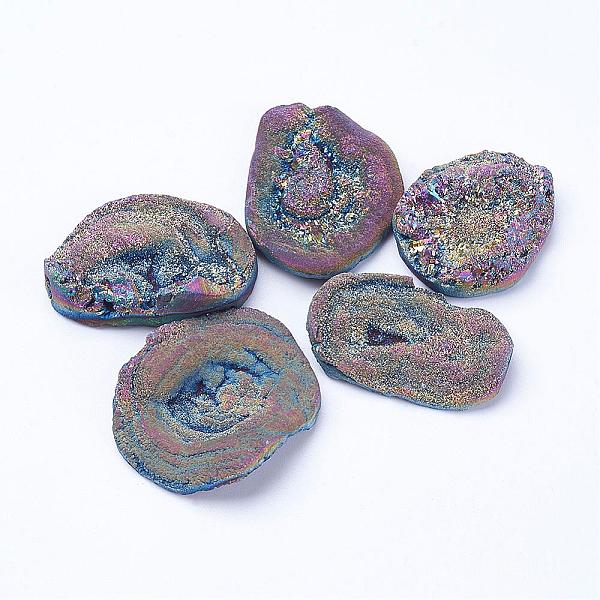 PandaHall Electroplate Natural Druzy Agate Beads, No Hole/Undrilled, Nuggets, Colorful, 26~52x25~40x5~17mm Druzy Agate Nuggets
PandaHall Electroplate Natural Druzy Agate Beads, No Hole/Undrilled, Nuggets, Colorful, 26~52x25~40x5~17mm Druzy Agate Nuggets