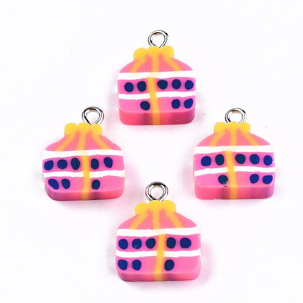 PandaHall Handmade Polymer Clay Pendants, with Platinum Tone Iron Findings, Bag, Hot Pink, 16~17x14x4.5mm, Hole: 2mm Polymer Clay Bag
PandaHall Handmade Polymer Clay Pendants, with Platinum Tone Iron Findings, Bag, Hot Pink, 16~17x14x4.5mm, Hole: 2mm Polymer Clay Bag