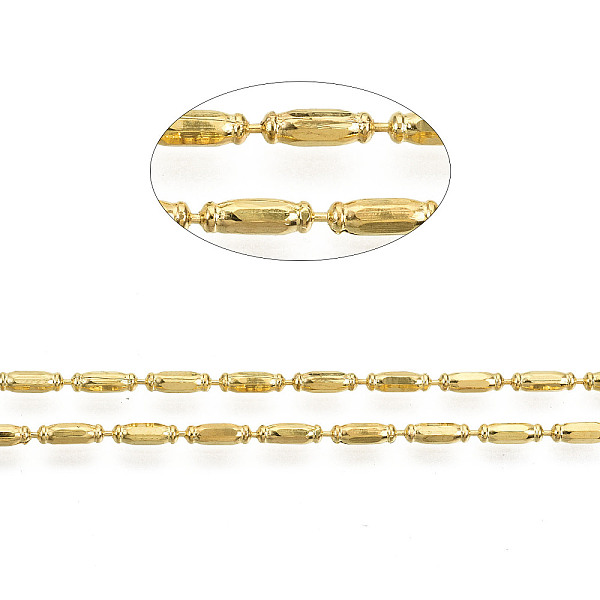 PandaHall Brass Ball Chains, Faceted Rice Beads Chains, Long-Lasting Plated, with Spool, Cadmium Free & Lead Free, Golden, 6x2mm, about 32.8...
PandaHall Brass Ball Chains, Faceted Rice Beads Chains, Long-Lasting Plated, with Spool, Cadmium Free & Lead Free, Golden, 6x2mm, about 32.8...