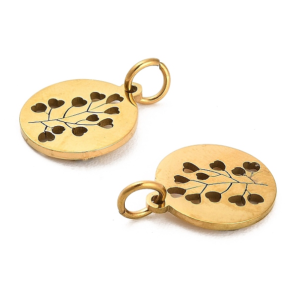 PandaHall 304 Stainless Steel Charms, with Jump Ring, Flat Round Charm, Laser Cut, Golden, Branch, 13.5x11.5x1mm, Hole: 3.4mm 304 Stainless...
PandaHall 304 Stainless Steel Charms, with Jump Ring, Flat Round Charm, Laser Cut, Golden, Branch, 13.5x11.5x1mm, Hole: 3.4mm 304 Stainless...