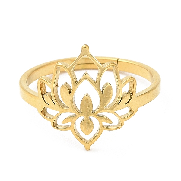 PandaHall 304 Stainless Steel Adjustable Rings, Flower, Golden, US Size 6(16.5mm) 304 Stainless Steel
PandaHall 304 Stainless Steel Adjustable Rings, Flower, Golden, US Size 6(16.5mm) 304 Stainless Steel