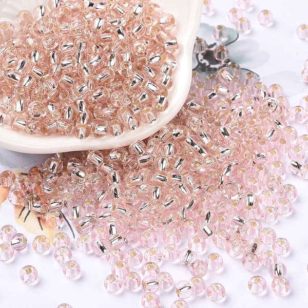 PandaHall 6/0 Glass Seed Beads, Silver Lined Round Hole, Round, Pink, 4x3mm, Hole: 1.2mm, about 6925pcs/pound Glass Pink
PandaHall 6/0 Glass Seed Beads, Silver Lined Round Hole, Round, Pink, 4x3mm, Hole: 1.2mm, about 6925pcs/pound Glass Pink