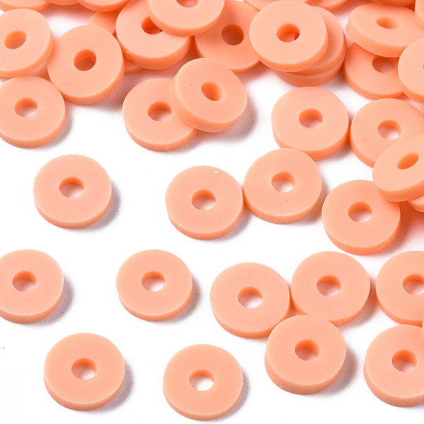 PandaHall Handmade Polymer Clay Beads, Disc/Flat Round, Heishi Beads, Light Salmon, 6x1mm, Hole: 2mm, about 23500pcs/1000g Polymer Clay Disc
PandaHall Handmade Polymer Clay Beads, Disc/Flat Round, Heishi Beads, Light Salmon, 6x1mm, Hole: 2mm, about 23500pcs/1000g Polymer Clay Disc