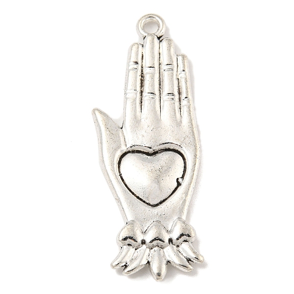 PandaHall Tibetan Style Alloy Pendants, Heart Theme Charms, Antique Silver, 43x16x2mm, Hole: 2mm Alloy Heart
PandaHall Tibetan Style Alloy Pendants, Heart Theme Charms, Antique Silver, 43x16x2mm, Hole: 2mm Alloy Heart