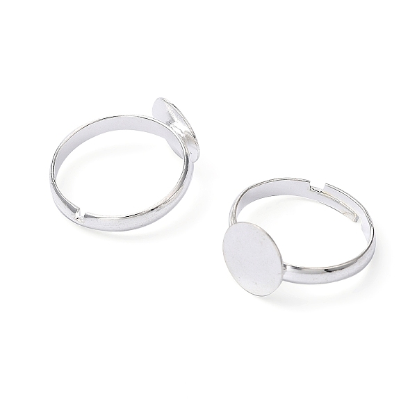 PandaHall Brass Pad Ring Base Findings, Adjustable, Cadmium Free & Lead Free, Silver, 19mm Brass
PandaHall Brass Pad Ring Base Findings, Adjustable, Cadmium Free & Lead Free, Silver, 19mm Brass