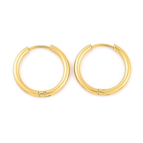PandaHall Ion Plating(IP) Round Ring 304 Stainless Steel Hoop Earrings for Women, Real 18K Gold Plated, 17x2mm 304 Stainless Steel Ring
PandaHall Ion Plating(IP) Round Ring 304 Stainless Steel Hoop Earrings for Women, Real 18K Gold Plated, 17x2mm 304 Stainless Steel Ring