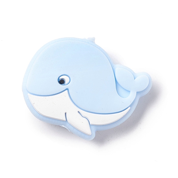 PandaHall Silicone Focal Beads, Baby Chew Teething Beads, Whale, Light Sky Blue, 21.5x30x9.5mm, Hole: 2mm Silicone Fish Blue
PandaHall Silicone Focal Beads, Baby Chew Teething Beads, Whale, Light Sky Blue, 21.5x30x9.5mm, Hole: 2mm Silicone Fish Blue