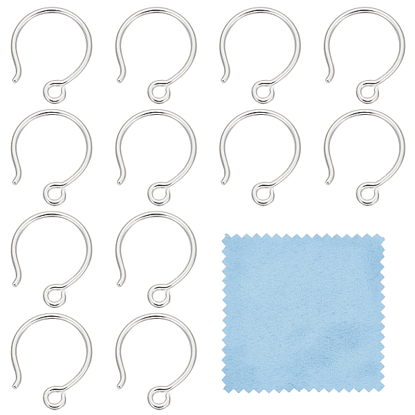 PandaHall BENECREAT 925 Sterling Silver Earring Hooks, Balloon Ear Wire, with S925 Stamp, Silver, 18 Gauge, 11.5x10x1mm, Hole: 1.4mm, Pin...
PandaHall BENECREAT 925 Sterling Silver Earring Hooks, Balloon Ear Wire, with S925 Stamp, Silver, 18 Gauge, 11.5x10x1mm, Hole: 1.4mm, Pin...