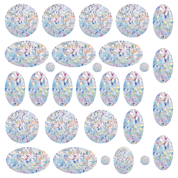 PandaHall Waterproof PVC Colored Laser Stained Window Film Adhesive Stickers, Electrostatic Window Stickers, Flat Round & Oval, Mixed...
PandaHall Waterproof PVC Colored Laser Stained Window Film Adhesive Stickers, Electrostatic Window Stickers, Flat Round & Oval, Mixed...