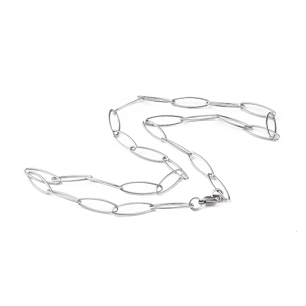 PandaHall 201 Stainless Steel Paperclip Chain Necklace for Men Women, Stainless Steel Color, 20.47 inch(52cm) 201 Stainless Steel
PandaHall 201 Stainless Steel Paperclip Chain Necklace for Men Women, Stainless Steel Color, 20.47 inch(52cm) 201 Stainless Steel