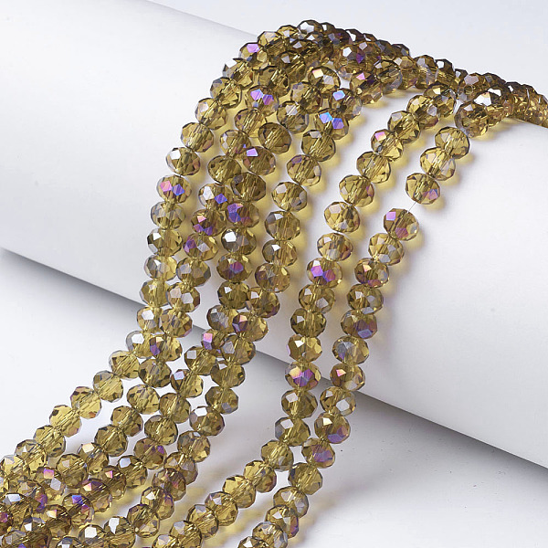 PandaHall Electroplate Transparent Glass Beads Strands, Half Rainbow Plated, Faceted, Rondelle, BurlyWood, 6x5mm, Hole: 1mm, about..., Orange
PandaHall Electroplate Transparent Glass Beads Strands, Half Rainbow Plated, Faceted, Rondelle, BurlyWood, 6x5mm, Hole: 1mm, about..., Orange