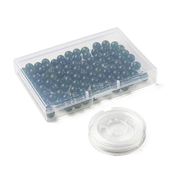 PandaHall 100Pcs Natural White Jade Beads, Round, Dyed, with Strong Stretchy Beading Elastic Thread, Flat Crystal Jewelry String for Jewelry...
PandaHall 100Pcs Natural White Jade Beads, Round, Dyed, with Strong Stretchy Beading Elastic Thread, Flat Crystal Jewelry String for Jewelry...