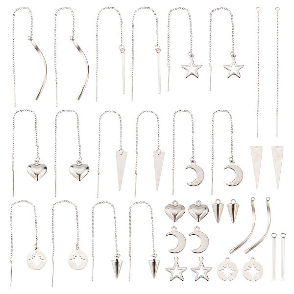 PandaHall SUNNYCLUE 1 Box DIY 16 Pairs Chain Earring Findings Ear Threads Earrings Chains Stainless Steel Fashion Charms Earrings Making...
PandaHall SUNNYCLUE 1 Box DIY 16 Pairs Chain Earring Findings Ear Threads Earrings Chains Stainless Steel Fashion Charms Earrings Making...