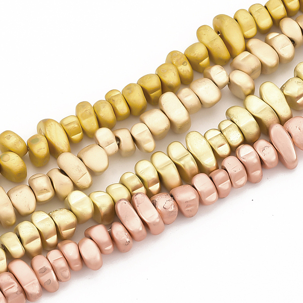 PandaHall Electroplate Non-magnetic Synthetic Hematite Beads Strands, Matte Style, Chip, Mixed Color, 5~9x5~6x3~4.5mm, Hole: 1mm, about...
PandaHall Electroplate Non-magnetic Synthetic Hematite Beads Strands, Matte Style, Chip, Mixed Color, 5~9x5~6x3~4.5mm, Hole: 1mm, about...