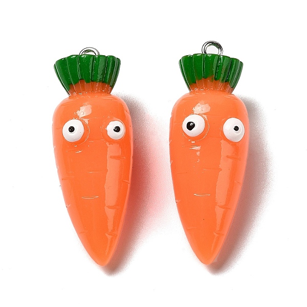 PandaHall Cartoon Opaque Resin Vegetable Pendants, Funny Eye Carrot Charms with Platinum Plated Iron Loops, Orange, 40x14x15.5mm, Hole: 2mm...
PandaHall Cartoon Opaque Resin Vegetable Pendants, Funny Eye Carrot Charms with Platinum Plated Iron Loops, Orange, 40x14x15.5mm, Hole: 2mm...