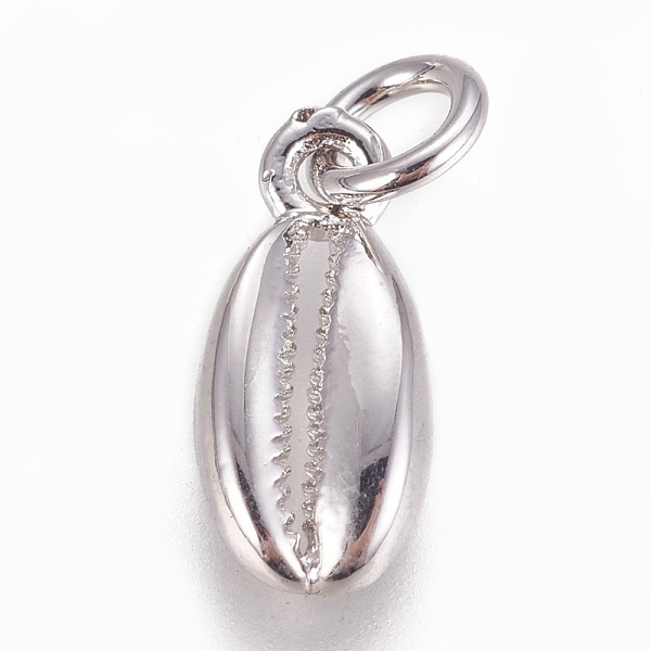 PandaHall Brass Charms, Cowrie Shell, Platinum, 12.5x6x2mm, Hole: 3mm Brass Shell Shape
PandaHall Brass Charms, Cowrie Shell, Platinum, 12.5x6x2mm, Hole: 3mm Brass Shell Shape