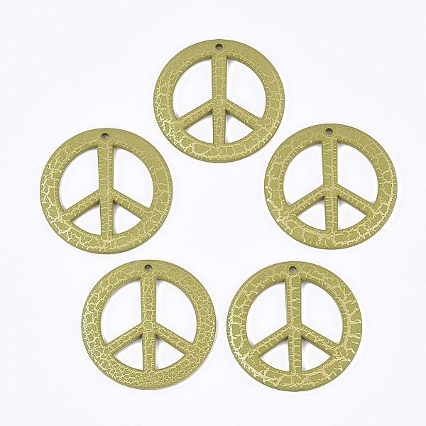 PandaHall Acrylic Big Pendants, Peace Sign, Spray Painted & Crackle, Olive, 50x3.5mm, Hole: 2.5mm Acrylic Peace Sign Green
PandaHall Acrylic Big Pendants, Peace Sign, Spray Painted & Crackle, Olive, 50x3.5mm, Hole: 2.5mm Acrylic Peace Sign Green