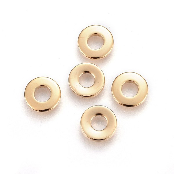 PandaHall 201 Stainless Steel Linking Rings, Donut, Golden, 9x1.5mm, Inner Diameter: 4mm 201 Stainless Steel Donut
PandaHall 201 Stainless Steel Linking Rings, Donut, Golden, 9x1.5mm, Inner Diameter: 4mm 201 Stainless Steel Donut