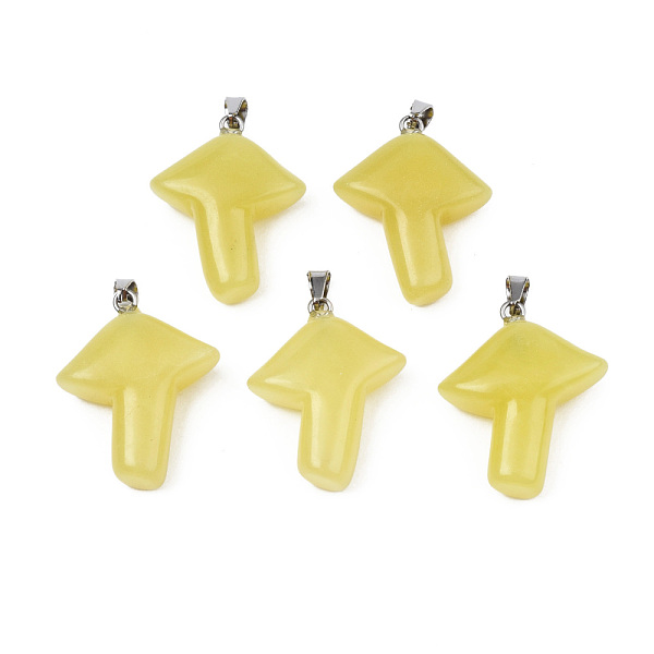 PandaHall Natural Yellow Agate Pendants, with Stainless Steel Snap On Bails, Mushroom, Stainless Steel Color, 27.5~28.5x23~25x9.5~10.5mm...
PandaHall Natural Yellow Agate Pendants, with Stainless Steel Snap On Bails, Mushroom, Stainless Steel Color, 27.5~28.5x23~25x9.5~10.5mm...