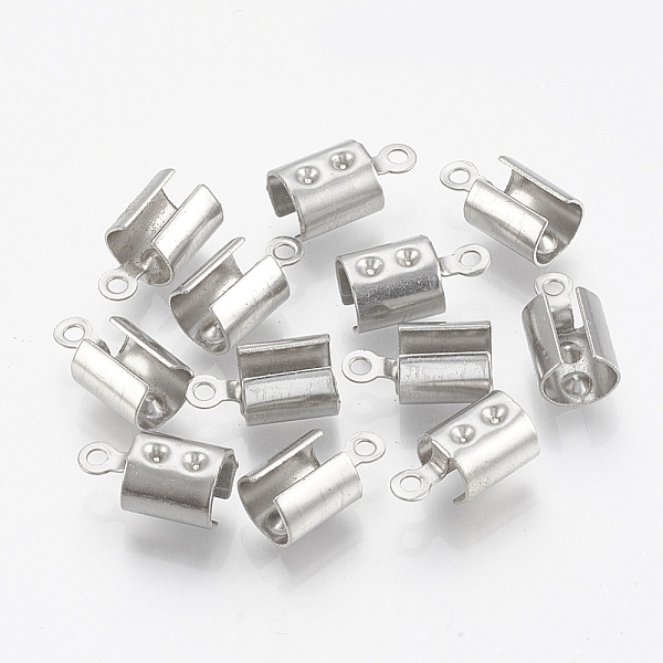 PandaHall 201 Stainless Steel Folding Crimp Ends, Fold Over Crimp Cord Ends, Stainless Steel Color, 10x4x4mm, Hole: 1.2mm, Inner Measure...
PandaHall 201 Stainless Steel Folding Crimp Ends, Fold Over Crimp Cord Ends, Stainless Steel Color, 10x4x4mm, Hole: 1.2mm, Inner Measure...