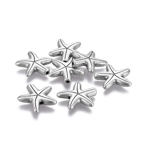 PandaHall Tibetan Style Alloy Beads, Lead Free & Nickel Free & Cadmium Free, Starfish/Sea Stars, Thailand Sterling Silver Plated...
PandaHall Tibetan Style Alloy Beads, Lead Free & Nickel Free & Cadmium Free, Starfish/Sea Stars, Thailand Sterling Silver Plated...