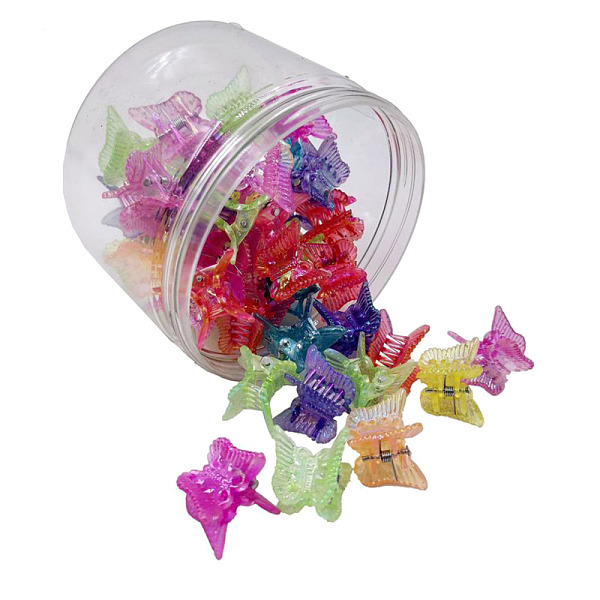 PandaHall Kids Hair Accessories, Plastic Claw Hair Clips, AB Color, Butterfly, Mixed Color, 17~18x18~19x21~22mm, 50pcs/box Plastic..., Multicolor
PandaHall Kids Hair Accessories, Plastic Claw Hair Clips, AB Color, Butterfly, Mixed Color, 17~18x18~19x21~22mm, 50pcs/box Plastic..., Multicolor