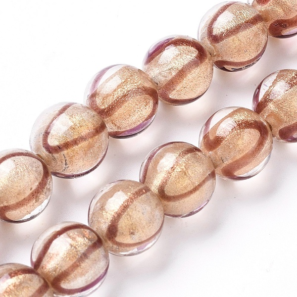 PandaHall Handmade Lampwork Beads Strands, Gold Powder, Round, Tan, 12x11~11.5mm, Hole: 1.6mm, about 30pcs/strand, 13.1 inch(33.5cm)..., Orange
PandaHall Handmade Lampwork Beads Strands, Gold Powder, Round, Tan, 12x11~11.5mm, Hole: 1.6mm, about 30pcs/strand, 13.1 inch(33.5cm)..., Orange