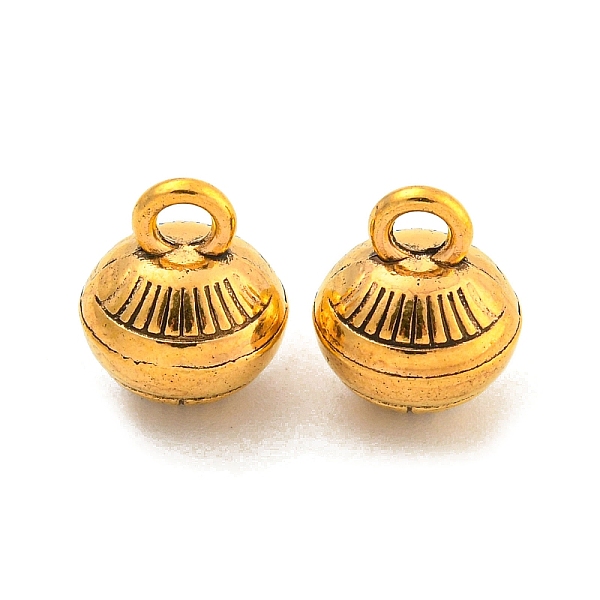 PandaHall Tibetan Style Alloy Charms, Cadmium Free & Lead Free, Bell, Antique Golden, 12x10mm, Hole: 2.3mm, about 362Pcs/1000G Alloy Bell
PandaHall Tibetan Style Alloy Charms, Cadmium Free & Lead Free, Bell, Antique Golden, 12x10mm, Hole: 2.3mm, about 362Pcs/1000G Alloy Bell