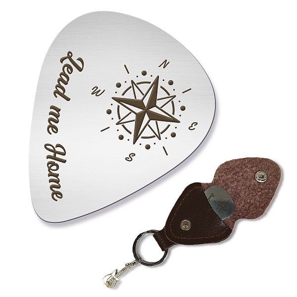 PandaHall 201 Stainless Steel Guitar Picks, with PU Leather Guitar Picks Holder, Plectrum Guitar Accessories, Others, Picks: 35x28mm, Holder...
PandaHall 201 Stainless Steel Guitar Picks, with PU Leather Guitar Picks Holder, Plectrum Guitar Accessories, Others, Picks: 35x28mm, Holder...