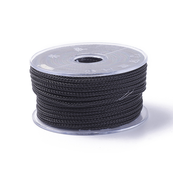 PandaHall Braided Steel Wire Rope Cord, Jewelry DIY Making Material, with Spool, Black, about 5.46 yards(5m)/roll, 3mm Steel Black
PandaHall Braided Steel Wire Rope Cord, Jewelry DIY Making Material, with Spool, Black, about 5.46 yards(5m)/roll, 3mm Steel Black