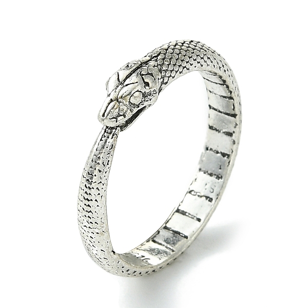 PandaHall Snake Alloy Finger Rings, Lead Free & Cadmium Free, Antique Silver, 4mm, Inner Diameter: 18mm Alloy Snake
PandaHall Snake Alloy Finger Rings, Lead Free & Cadmium Free, Antique Silver, 4mm, Inner Diameter: 18mm Alloy Snake