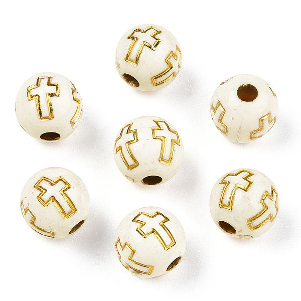 PandaHall Plating Acrylic Beads, Golden Metal Enlaced, Round with Cross, Beige, 8mm, Hole: 2mm, about 1800pcs/500g Acrylic Round Yellow
PandaHall Plating Acrylic Beads, Golden Metal Enlaced, Round with Cross, Beige, 8mm, Hole: 2mm, about 1800pcs/500g Acrylic Round Yellow