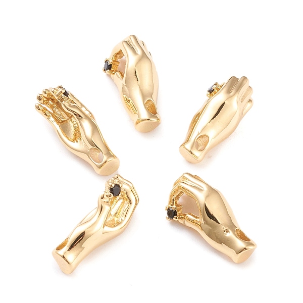 PandaHall Brass Micro Pave Cubic Zirconia Pendants, Long-Lasting Plated, Hand, Black, Real 18K Gold Plated, 18x8x9mm, Hole: 2.8x1.8mm...
PandaHall Brass Micro Pave Cubic Zirconia Pendants, Long-Lasting Plated, Hand, Black, Real 18K Gold Plated, 18x8x9mm, Hole: 2.8x1.8mm...