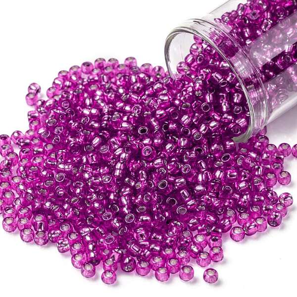 PandaHall TOHO Round Seed Beads, Japanese Seed Beads, (2214) Silver Lined Hot Pink, 8/0, 3mm, Hole: 1mm, about 222pcs/bottle, 10g/bottle...
PandaHall TOHO Round Seed Beads, Japanese Seed Beads, (2214) Silver Lined Hot Pink, 8/0, 3mm, Hole: 1mm, about 222pcs/bottle, 10g/bottle...