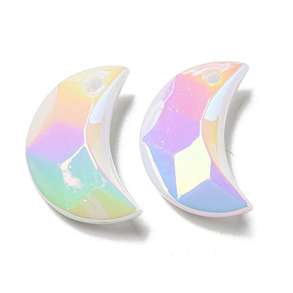 PandaHall UV Plating Acrylic Pendants, Faceted, Moon, Clear AB, 29x19x9mm, Hole: 2.5mm Acrylic Moon White
PandaHall UV Plating Acrylic Pendants, Faceted, Moon, Clear AB, 29x19x9mm, Hole: 2.5mm Acrylic Moon White