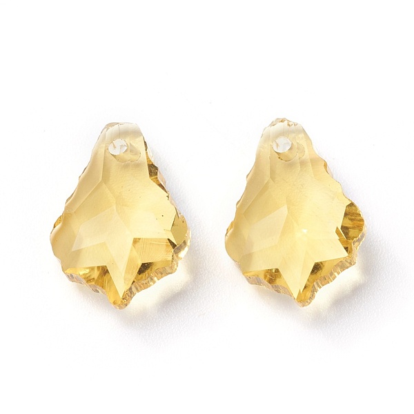 PandaHall Faceted Glass Pendants, Leaf, Yellow, 16x11x6mm, Hole: 1.5mm Glass Leaf Yellow
PandaHall Faceted Glass Pendants, Leaf, Yellow, 16x11x6mm, Hole: 1.5mm Glass Leaf Yellow