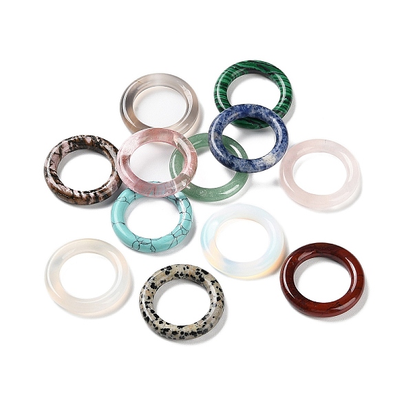 PandaHall Natural & Synthetic Mixed Gemstone Lingking Rings, Ring, 30~30.5x5~5.5mm, Inner Diameter: 20mm Mixed Stone Ring
PandaHall Natural & Synthetic Mixed Gemstone Lingking Rings, Ring, 30~30.5x5~5.5mm, Inner Diameter: 20mm Mixed Stone Ring