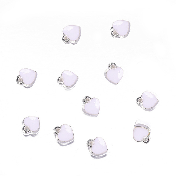 PandaHall Zinc Alloy with Enamel Jewelry Charms Accessories, Heart, Platinum, White, 7x8mm, Hole: 1mm Alloy+Enamel Heart White
PandaHall Zinc Alloy with Enamel Jewelry Charms Accessories, Heart, Platinum, White, 7x8mm, Hole: 1mm Alloy+Enamel Heart White
