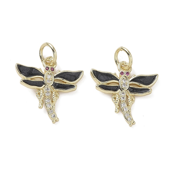 PandaHall Brass Micro Pave Cubic Zirconia Pendants, with Enamel and Jump Ring, Dragonfly Charms, Black, 17x17.5x2mm, Hole: 4mm Brass+Cubic...
PandaHall Brass Micro Pave Cubic Zirconia Pendants, with Enamel and Jump Ring, Dragonfly Charms, Black, 17x17.5x2mm, Hole: 4mm Brass+Cubic...