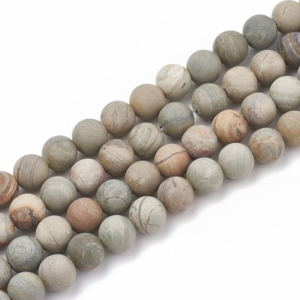 PandaHall Natural Silver Leaf Jasper Beads Strands, Frosted, Round, 6mm, Hole: 1mm, about 63pcs/strand, 15.5 inch Silver Leaf Jasper Round
PandaHall Natural Silver Leaf Jasper Beads Strands, Frosted, Round, 6mm, Hole: 1mm, about 63pcs/strand, 15.5 inch Silver Leaf Jasper Round
