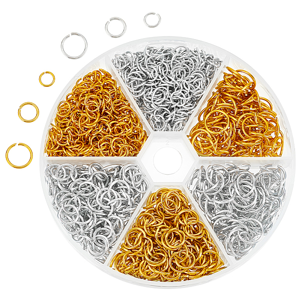 PandaHall WADORN 1260Pcs 6 Styles Open Jump Rings, 6mm 8mm 10mm Aluminum Jump Rings O Rings Circle Split Connector Rings for Jewelry..., Multicolor
PandaHall WADORN 1260Pcs 6 Styles Open Jump Rings, 6mm 8mm 10mm Aluminum Jump Rings O Rings Circle Split Connector Rings for Jewelry..., Multicolor