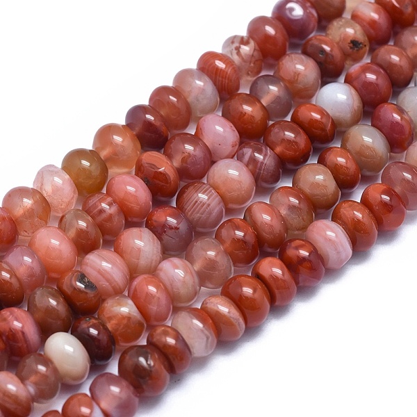 PandaHall Natural Red Agate Beads Strands, Rondelle, 7~8x4~5mm, Hole: 1mm, about 90pcs/strand, 15.35 inch~15.55 inch(39~39.5cm) Red Agate...
PandaHall Natural Red Agate Beads Strands, Rondelle, 7~8x4~5mm, Hole: 1mm, about 90pcs/strand, 15.35 inch~15.55 inch(39~39.5cm) Red Agate...