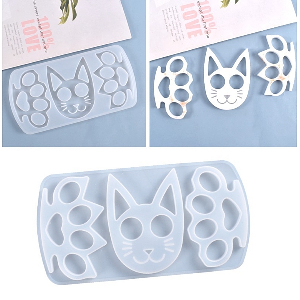 PandaHall Cat & Paw Shape Self Defense Keychain Silicone Molds, Resin Casting Molds, For UV Resin, Epoxy Resin Jewelry Making, White...
PandaHall Cat & Paw Shape Self Defense Keychain Silicone Molds, Resin Casting Molds, For UV Resin, Epoxy Resin Jewelry Making, White...
