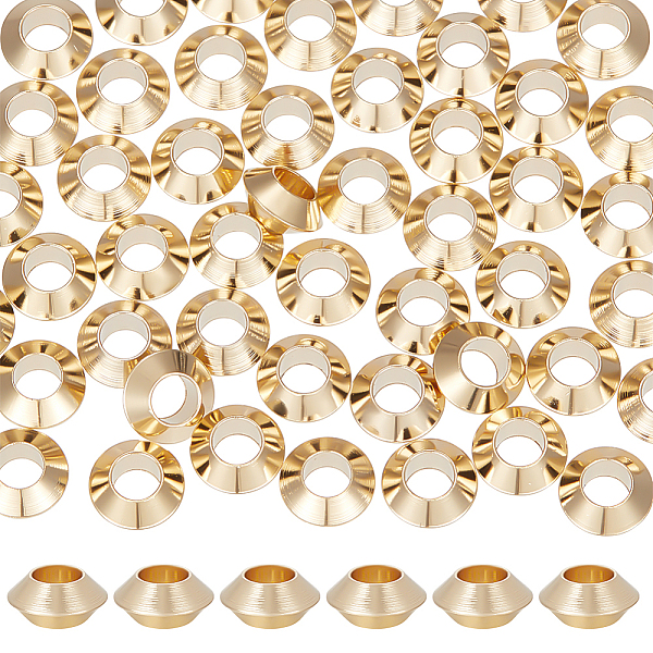 PandaHall Beebeecraft 70Pcs Brass Beads, Long-Lasting Plated, Bicone, Real 24K Gold Plated, 6x3mm, Hole: 3mm Brass Bicone
PandaHall Beebeecraft 70Pcs Brass Beads, Long-Lasting Plated, Bicone, Real 24K Gold Plated, 6x3mm, Hole: 3mm Brass Bicone