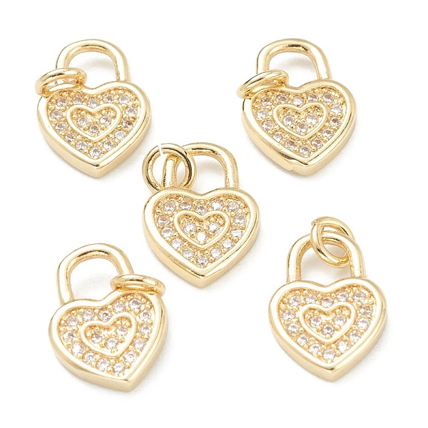 PandaHall Brass Clear Cubic Zirconia Charms, Long-Lasting Plated, with Jump Ring, Heart, Golden, 12.5x9x2mm, Hole: 4X3.5mm Brass+Cubic...
PandaHall Brass Clear Cubic Zirconia Charms, Long-Lasting Plated, with Jump Ring, Heart, Golden, 12.5x9x2mm, Hole: 4X3.5mm Brass+Cubic...