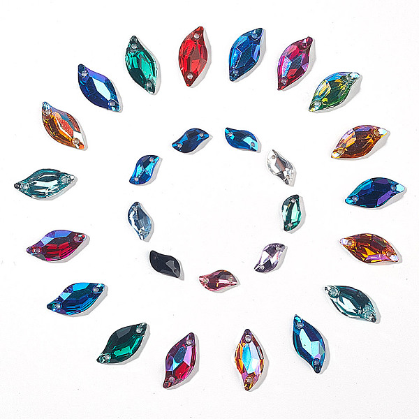 PandaHall 120 Pcs 20 Colors Twist Leaf Shape Sew on Rhinestones, Colorful Faceted Glass Rhinestones with 2 Holes Transparent Crystal Flat..., Multicolor
PandaHall 120 Pcs 20 Colors Twist Leaf Shape Sew on Rhinestones, Colorful Faceted Glass Rhinestones with 2 Holes Transparent Crystal Flat..., Multicolor
