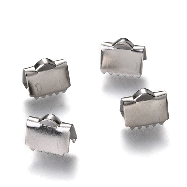 PandaHall Unicraftale 304 Stainless Steel Ribbon Crimp Ends, Rectangle, Stainless Steel Color, 7x8.5x5mm, Hole: 1X1mm, 4mm Inner Diameter...
PandaHall Unicraftale 304 Stainless Steel Ribbon Crimp Ends, Rectangle, Stainless Steel Color, 7x8.5x5mm, Hole: 1X1mm, 4mm Inner Diameter...