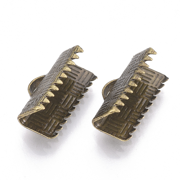 PandaHall Brass Ribbon Crimp Ends, Rectangle, Antique Bronze, 7x13mm, Hole: 1x3mm Brass
PandaHall Brass Ribbon Crimp Ends, Rectangle, Antique Bronze, 7x13mm, Hole: 1x3mm Brass
